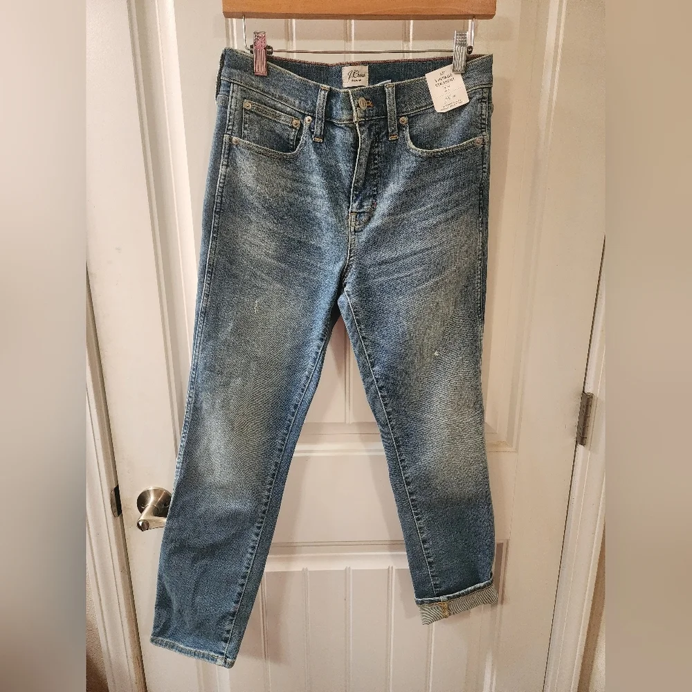 J.Crew Vintage Straight Jeans 27 10" High Rise Light Wash NWT - Picture 1 of 4